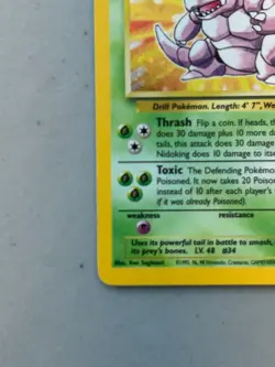 Nidoking – Pokemon Base set 2 - 11/130 – Holo rare – NM/LP - Image 5