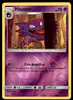 Haunter 37/111 Uncommon Crimson Invasion Pokemon Reverse Holo Lightly Played - Image 1