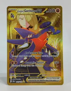 2025 Pokemon Cynthia's Garchomp EX 241/182 Hyper Rare Holo Destined Rivals NM - Image 1