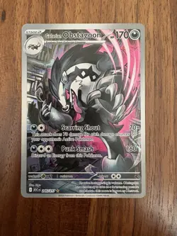 Galarian Obstagoon 245/217 Illustration Rare Holo Pokemon Ascended Heroes NM - Image 1