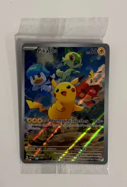 Pikachu SVP027 Illustration Rare Scarlet & Violet Promo Pokemon TCG - Sealed - Image 2