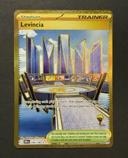 Pokemon TCG Levincia Trainer Stadium SV10 Destined Rivals 244/182 Hyper Rare - Image 1