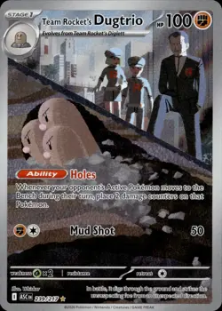 Pokemon TCG Team Rocket's Dugtrio 239/217 Illustration Rare Ascended Heroes NM - Image 1