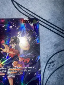 Bandai Monkey D. Luffy OP09-119 SEC SP Holo Full Art One Piece CCG English OP-13 - Image 4