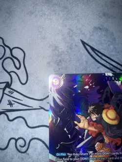 Bandai Monkey D. Luffy OP09-119 SEC SP Holo Full Art One Piece CCG English OP-13 - Image 5