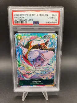 PSA 10 Megalo Alt Art OP14 EB04 #018 ENGLISH One Piece - Image 1