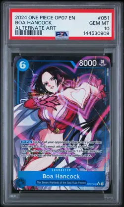 2024 Boa Hancock OP07-051 Alternate Art One Piece English, PSA 10 Gem MT - Image 1