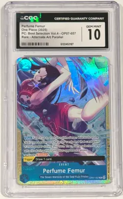2025 One Piece Boa Hancock OP07-057 Perfume Femur CGC 10 Gem Mint English - Image 1