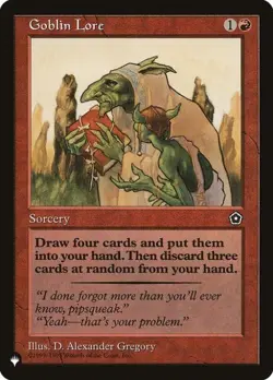 Goblin Lore - Near Mint MTG The List - Image 1