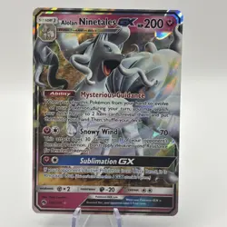Alolan Ninetales GX (132/214) Lost Thunder Pokemon Card - Image 1
