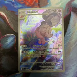 Pokemon TCG Tinkatuff Illustration Rare Card 217/193 Sv02: Paldea Evolved NM 🔥 - Image 3