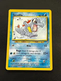 Totodile 80/111 - Neo Genesis Uncommon Regular English Pokemon TCG Card LP - Image 1