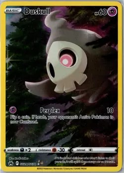 Pokemon Card - Duskull Crown Zenith Galarian Gallery GG28/GG70 Holo NM - Image 1