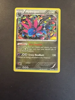 Pokemon TCG Card Hydreigon 74/119 XY Phantom Forces Cosmos Holo Rare MP - Image 1