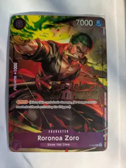 Roronoa Zoro P-045 Pre Release Winner Card- One piece TCG - Image 1