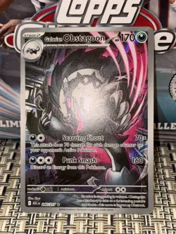 Pokemon Galarian Obstagoon 245/217 - ME: Ascended Heroes Illustration Rare Card - Image 1