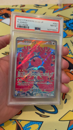 2023 Flamigo Pokemon Japanese Sv2d-Clay Burst 082 Graded Card PSA 8 Art Rare - Image 2