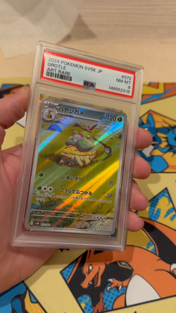2024 Grotle Pokemon Japanese Sv5k-Wild Force 072 PSA 8 Graded Card NM-MT - Image 2