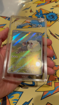 2025 Hop's Wooloo Pokemon Japanese SV9 112/100 Graded Card TAG 10 Art Rare - Image 2