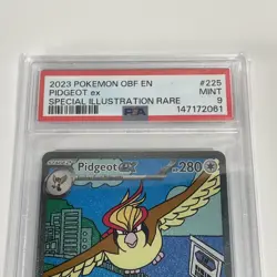 Pokemon 225/197 Pidgeot ex 225/197 Obsidian Flames PSA 9 Holo Card - Image 2