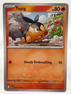 Tepig - (Cosmos Holo) Common Miscellaneous Cards & Products 029/217 NM - Image 1