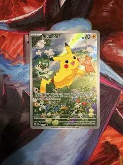 Pikachu 088 Sv: Scarlet & Violet Promo Card Holo Illustration Rare NM - Image 1