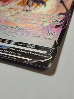 Ho-Oh V 140/195 Silver Tempest NM Ultra Rare Pokemon Card - Image 2
