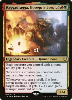 MTG CMR: Battle for Baldur's Gate CLB Raggadragga, Goreguts Boss MINT - Image 1