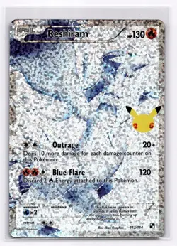 Reshiram Celebrations: Classic Collection - Pokemon NM 113/114 - Image 1