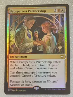 PROSPEROUS PARTNERSHIP MTG Streets of New Capenna Commander FOIL PROMO a - Image 1