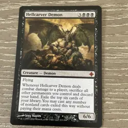 MTG Hellcarver Demon - Rise of the Eldrazi #113 MTG NM Magic: The Gathering - Image 1