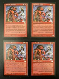 MTG- Hurloon Shaman x4 - Weatherlight - NM - Image 1