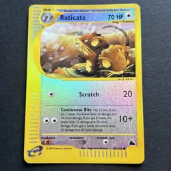 Pokemon Card - Raticate Skyridge 89/144 Reverse Holo (NM/LP) fast ship - Image 2