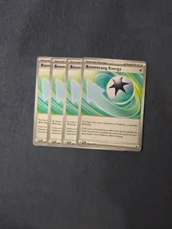 Boomerang Energy 166/167 x4 - 4x Trainer Playset Pokemon S&V Twilight Masquerade - Image 1
