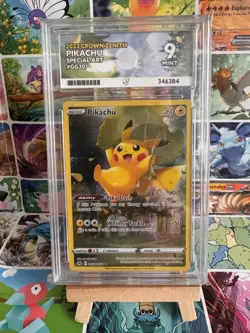 Pokemon Pikachu Crown Zenith Galarian Gallery Card GG30/GG70 ACE LABEL ACE 9 - Image 2