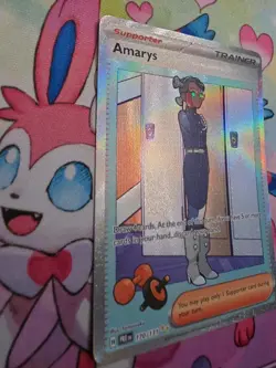 Amarys Prismatic Evolutions Holo Pokemon TCG Card 170/131 SV - Image 2