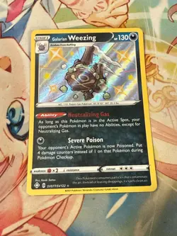 Pokemon Shining Fates Galarian Weezing SV077/SV122 - Image 1