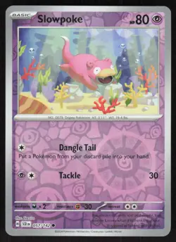 Slowpoke 57/142 Common Stellar Crown Pokemon Reverse Holo Near Mint - Image 1