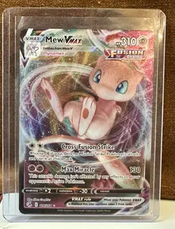 Mew VMAX Holo Ultra Rare 114/264 Fusion Strike Pokemon TCG 2021 EN - Image 1