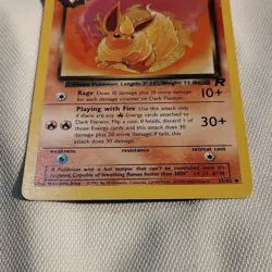 Wizards Dark Flareon 35/82 Team Rocket 1st Ed Unc Reg 50 HP ENG - Image 2