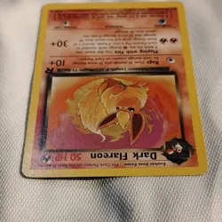 Wizards Dark Flareon 35/82 Team Rocket 1st Ed Unc Reg 50 HP ENG - Image 3