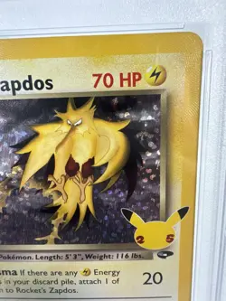 2021 Pokemon Celebrations Rockets Zapdos Classic Collection PSA 10 Gem Mint - Image 5