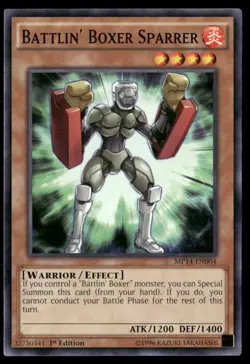 Battlin' Boxer Sparrer 2014 Mega-Tins Mega Pack MP14-EN004 Yugioh LP - Image 1
