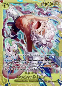 Monkey.D.Luffy EB04-061 One Piece Adventure on Kami's Island Secret Rare NM - Image 1