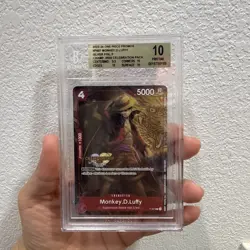 One Piece Promos Monkey D Luffy Silver Foil Championship 2023 Celebration BGS 10 - Image 1