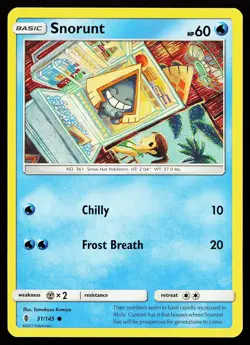 Snorunt 31/145 Common Guardians Rising Tomokazu Komiya Pokemon Card - Image 1