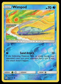 Wimpod 50/236 Reverse Holo Unified Minds Tomokazu Komiya Pokemon Card - Image 1