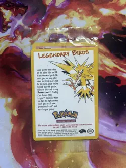 Sealed Pokemon - Legendary Birds - Moltres - BLACK STAR 2000 PROMO CARD - Image 1