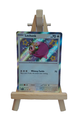 LECHONK BABY SHINY 207/091 SCARLET & VIOLET PALDEAN FATES POKEMON CARD - Image 1