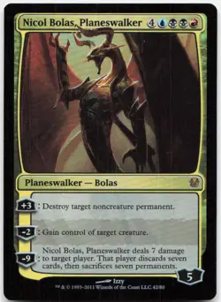 Nicol Bolas, Planeswalker *Foil* DDH 42 NM-LP - Image 1